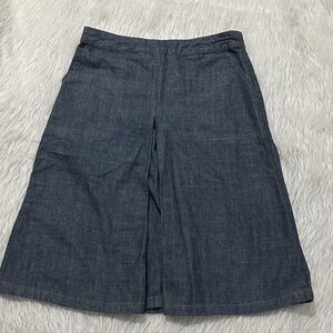 Eddie Bauer Blue Midi Skirt